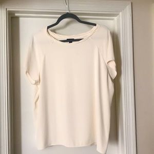Ann Taylor polyester short sleeve blouse